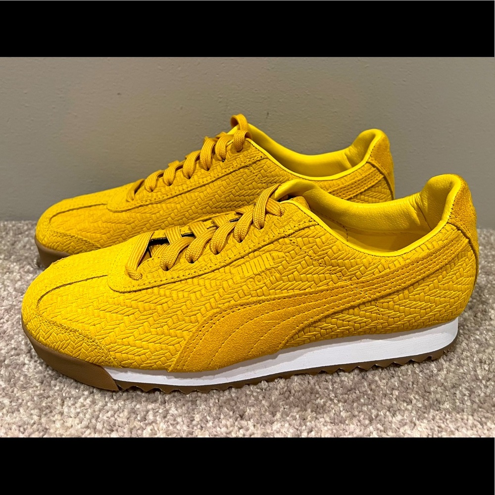 New Puma Yellow Sneakers Sz 8